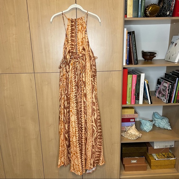 Cult Gaia “Agatha Soleil” linen print maxi. NWT - Picture 6 of 8